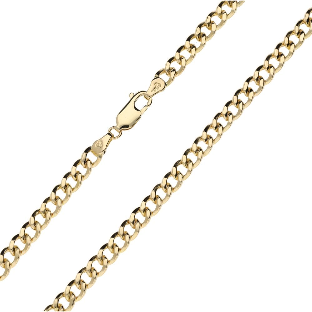Ladies 9ct Yellow Gold 20" Curb Chain - 13.3g