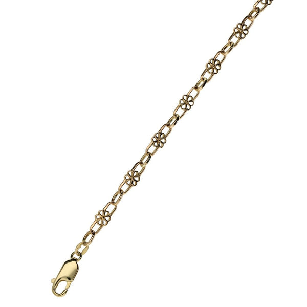 Ladies 9ct Rose Gold 8" Fancy Link Bracelet - 3.9g