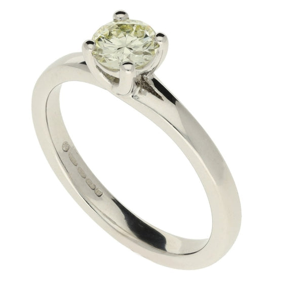 18ct White Gold 0.55ct Diamond Solitaire Engagement Ring