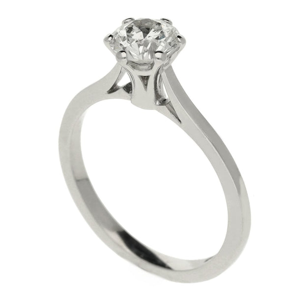 Ladies 18ct White Gold 0.70ct Diamond Solitaire Engagement Ring