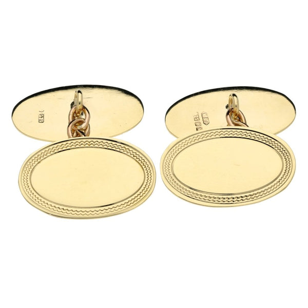 9ct Yellow Gold Cufflinks - 4.0g