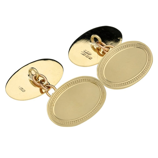 9ct Yellow Gold Cufflinks - 4.0g