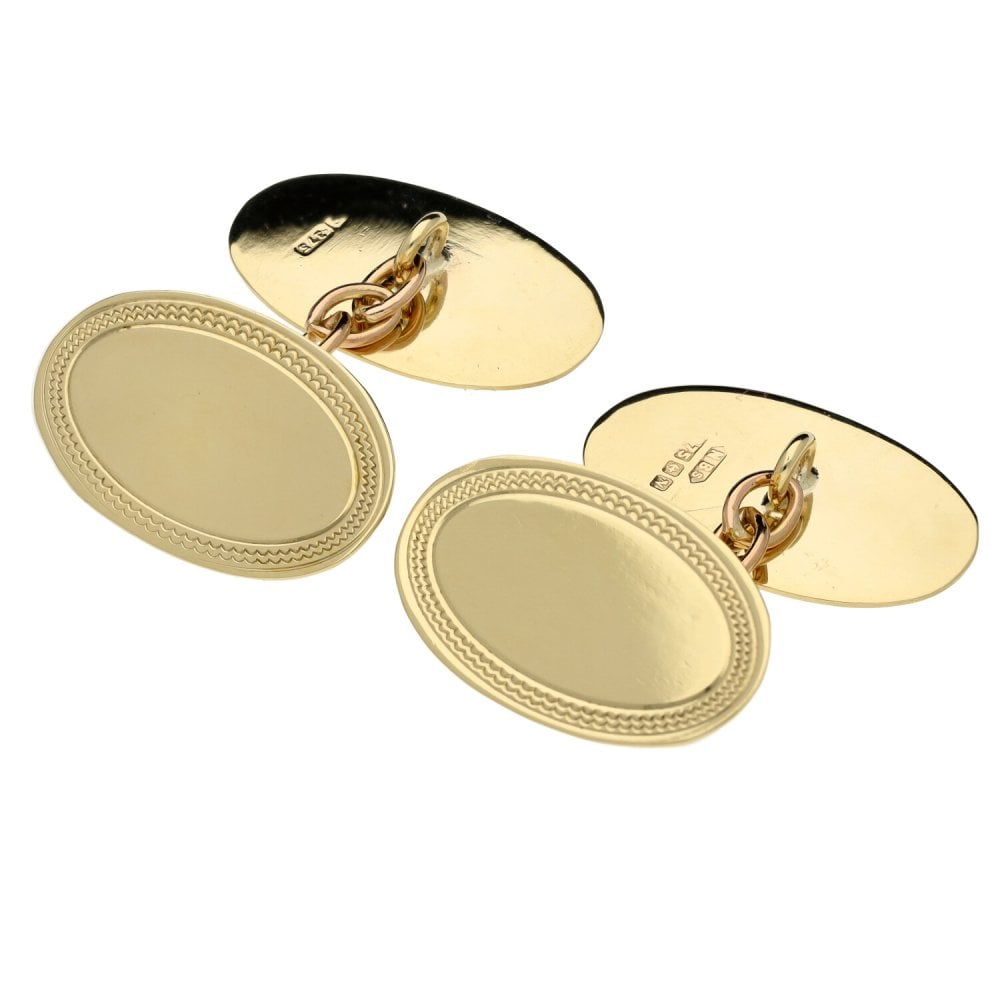9ct Yellow Gold Cufflinks - 4.0g