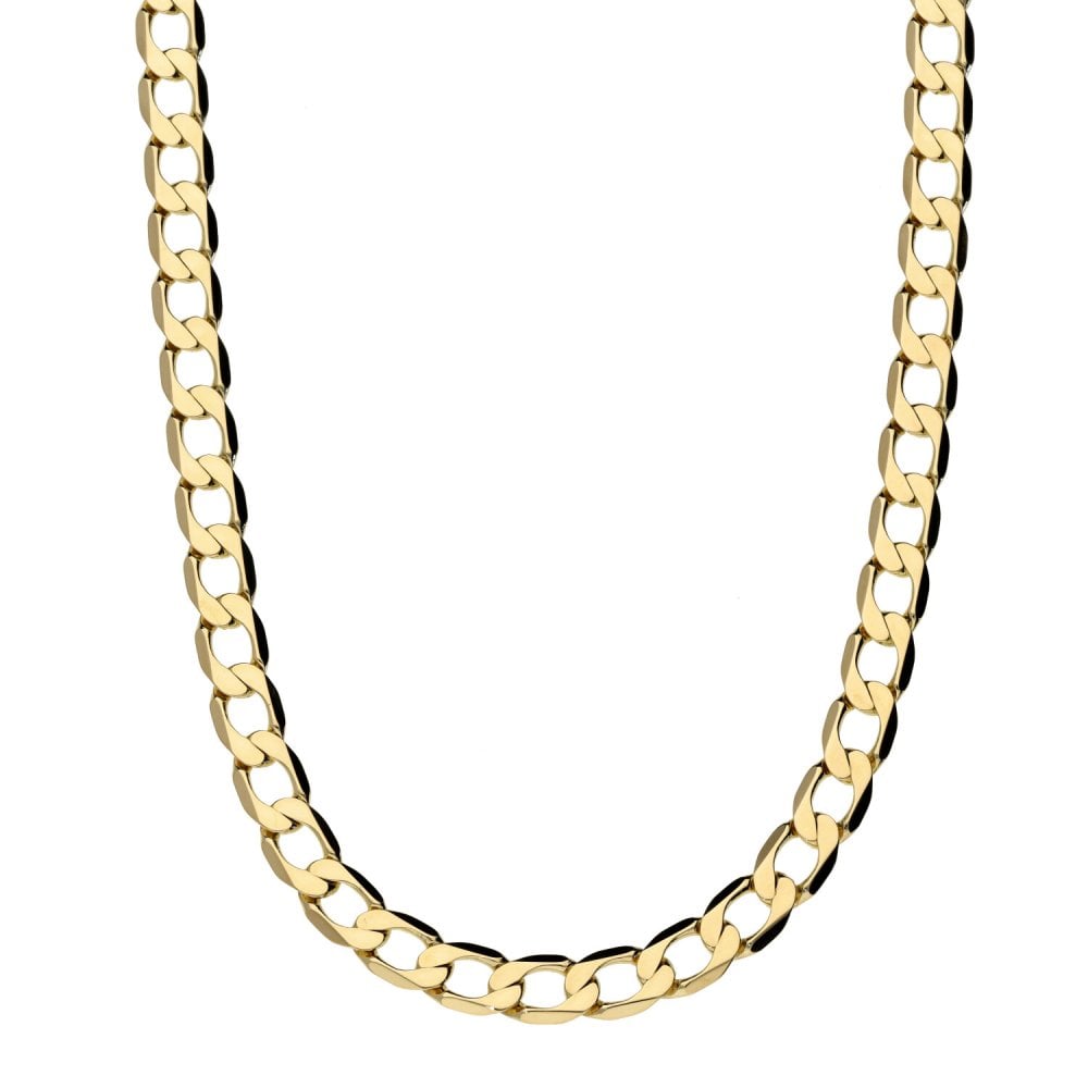 Gents 9ct Yellow Gold Curb-Link Chain - 21" - 14.5g