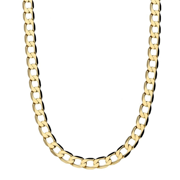 Gents 9ct Yellow Gold Curb-Link Chain - 21" - 14.5g
