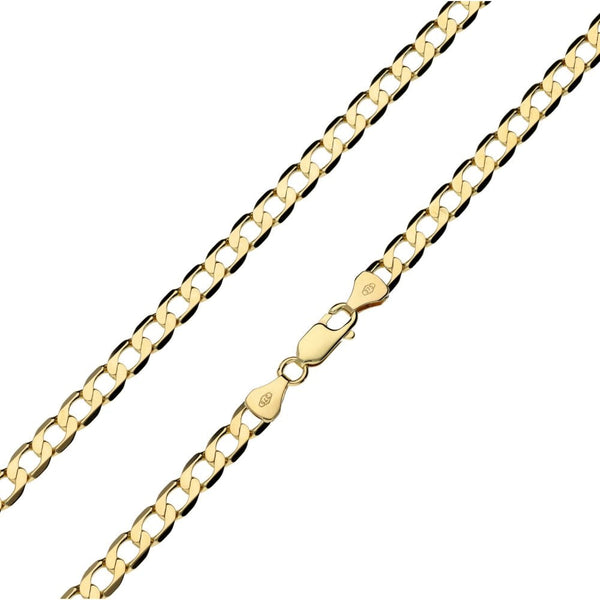 Gents 9ct Yellow Gold Curb-Link Chain - 21" - 14.5g