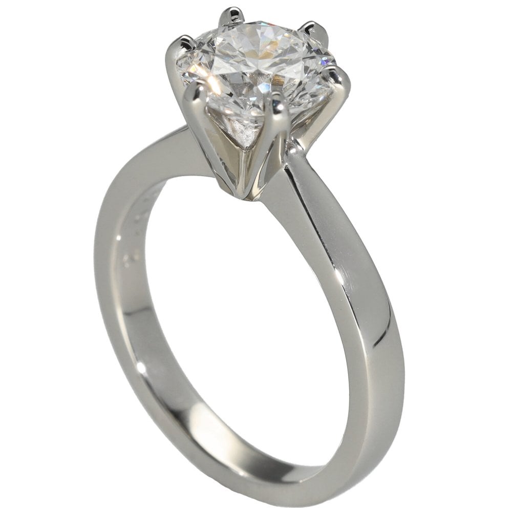 2.00ct Platinum Certified Diamond Engagement Ring - D/SI1