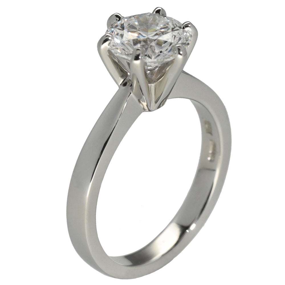 2.00ct Platinum Certified Diamond Engagement Ring - D/SI1