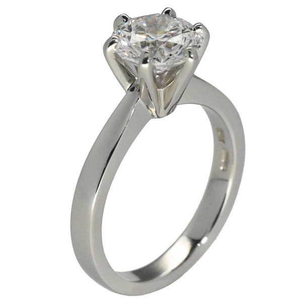2.00ct Platinum Certified Diamond Engagement Ring - D/SI1