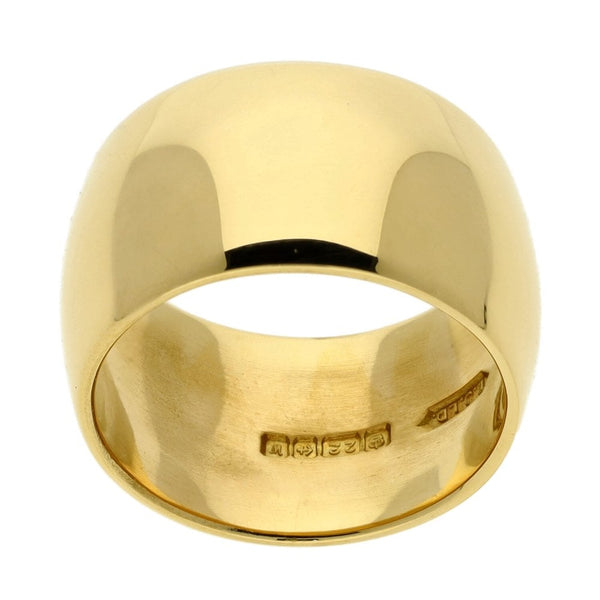 22ct Yellow Gold 11mm D-Shape Wedding Ring - Size L - 12.7g
