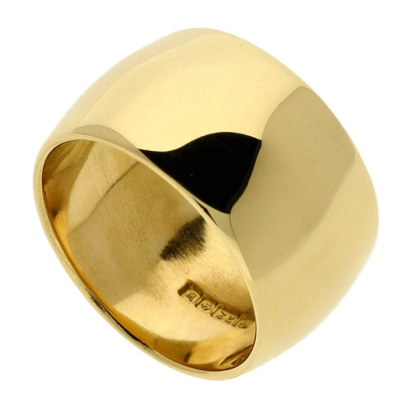 22ct Yellow Gold 11mm D-Shape Wedding Ring - Size L - 12.7g