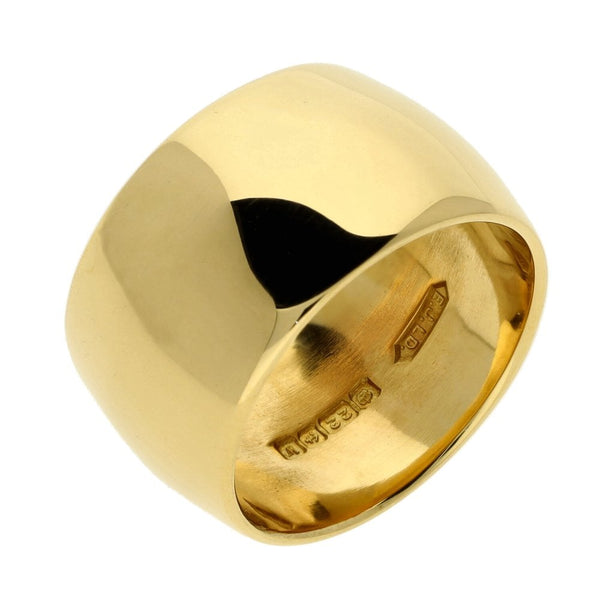 22ct Yellow Gold 11mm D-Shape Wedding Ring - Size L - 12.7g