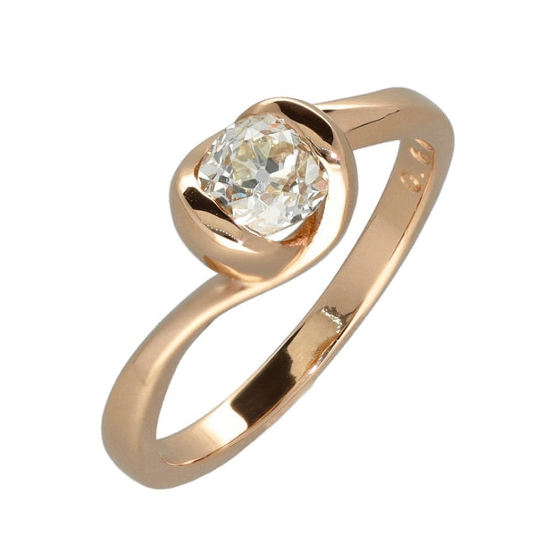 18ct Rose Gold Diamond Engagement Ring - 0.66ct