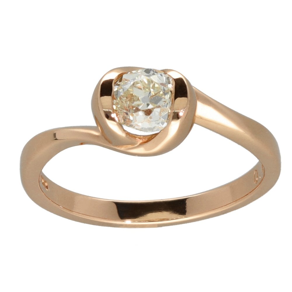 18ct Rose Gold Diamond Engagement Ring - 0.66ct