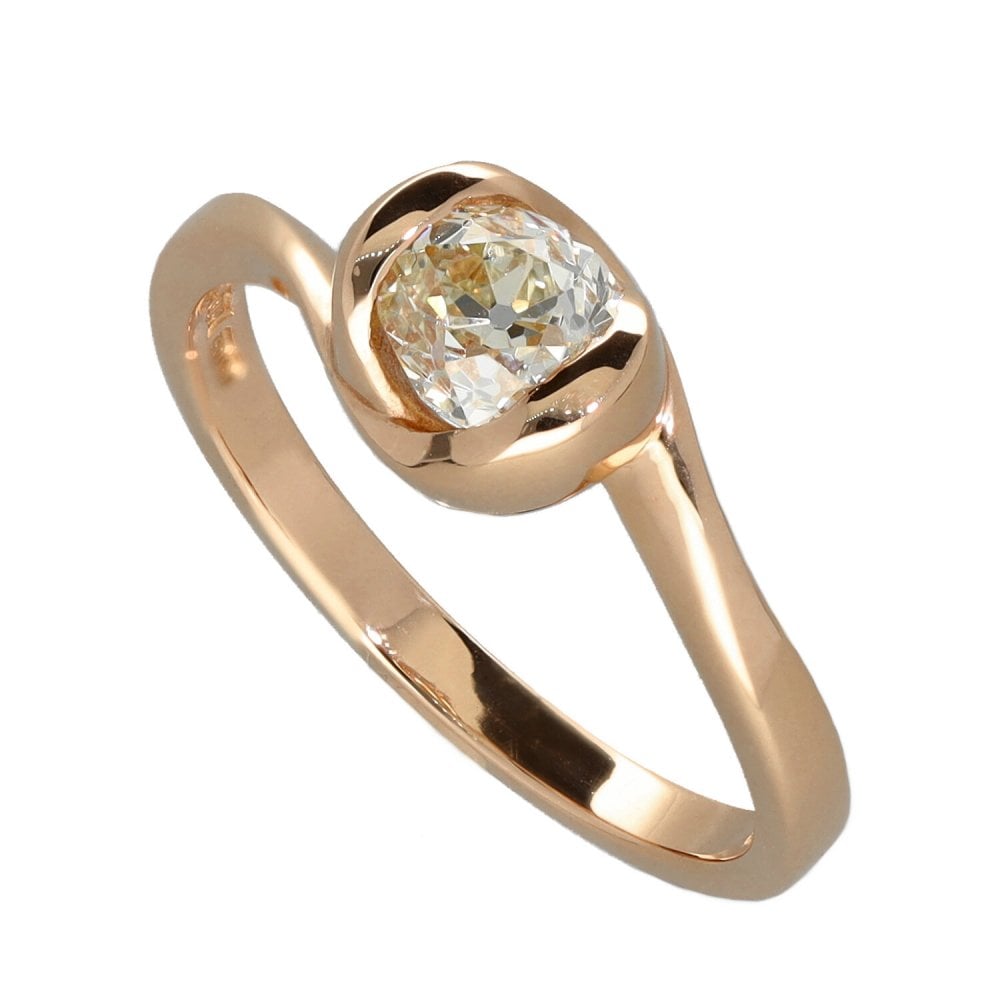 18ct Rose Gold Diamond Engagement Ring - 0.66ct