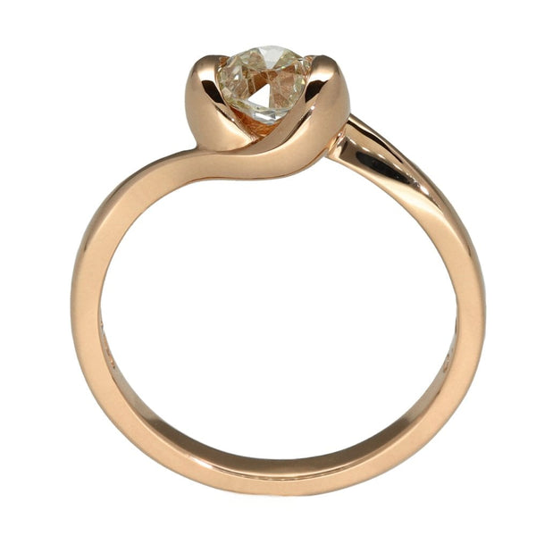 18ct Rose Gold Diamond Engagement Ring - 0.66ct