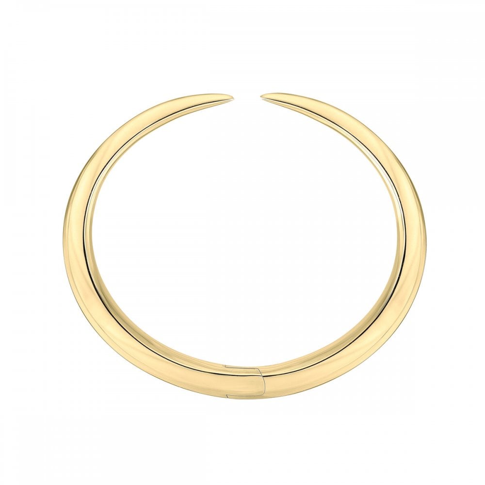 Sabre Deco Yellow Gold Vermeil Cuff Bangle