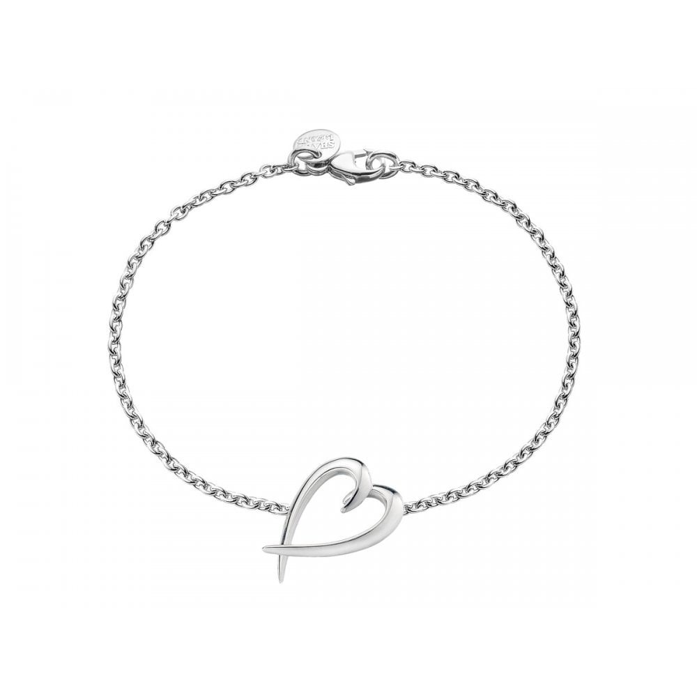 Silver Hook Heart Bracelet