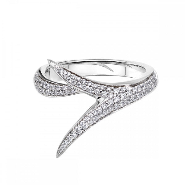 Entwined Inward Wedding Ring - Platinum & 0.56ct Diamond