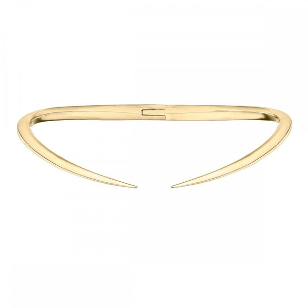 Sabre Deco Torque Necklace in Yellow Gold Vermeil