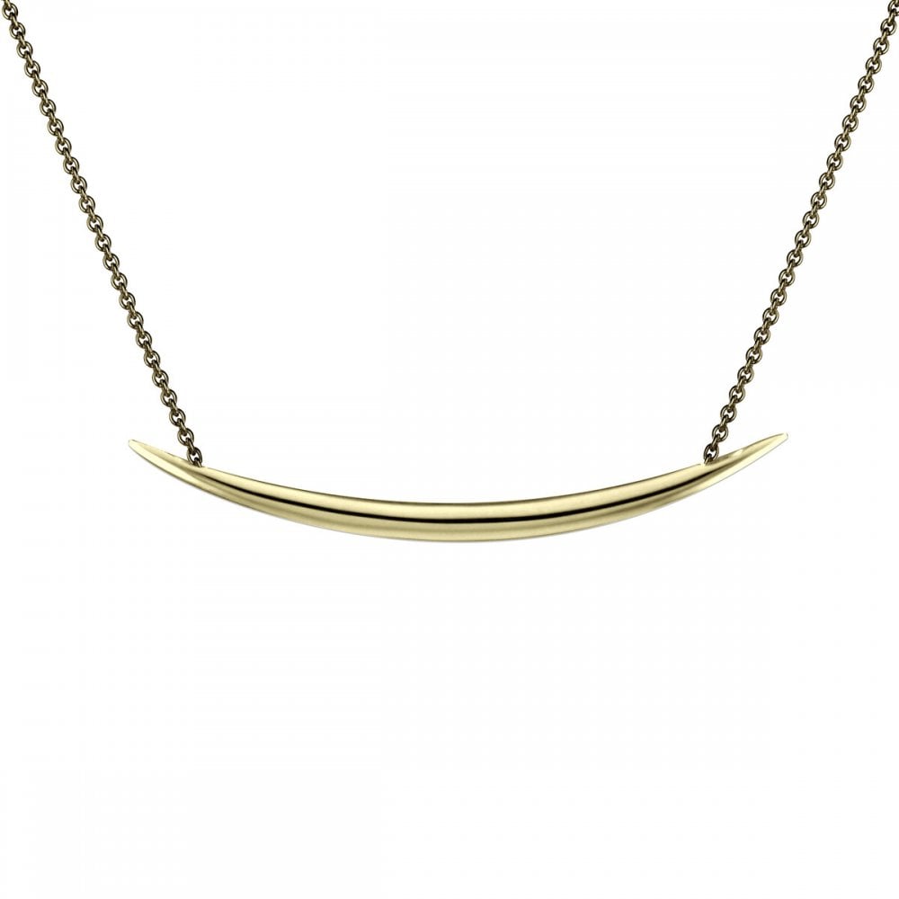 Yellow Gold Vermeil Quill Pendant