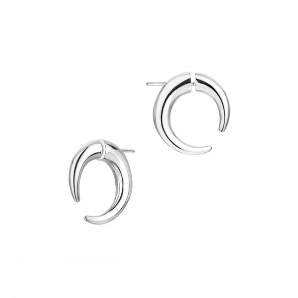 Talon Small Hoop Earrings - Silver