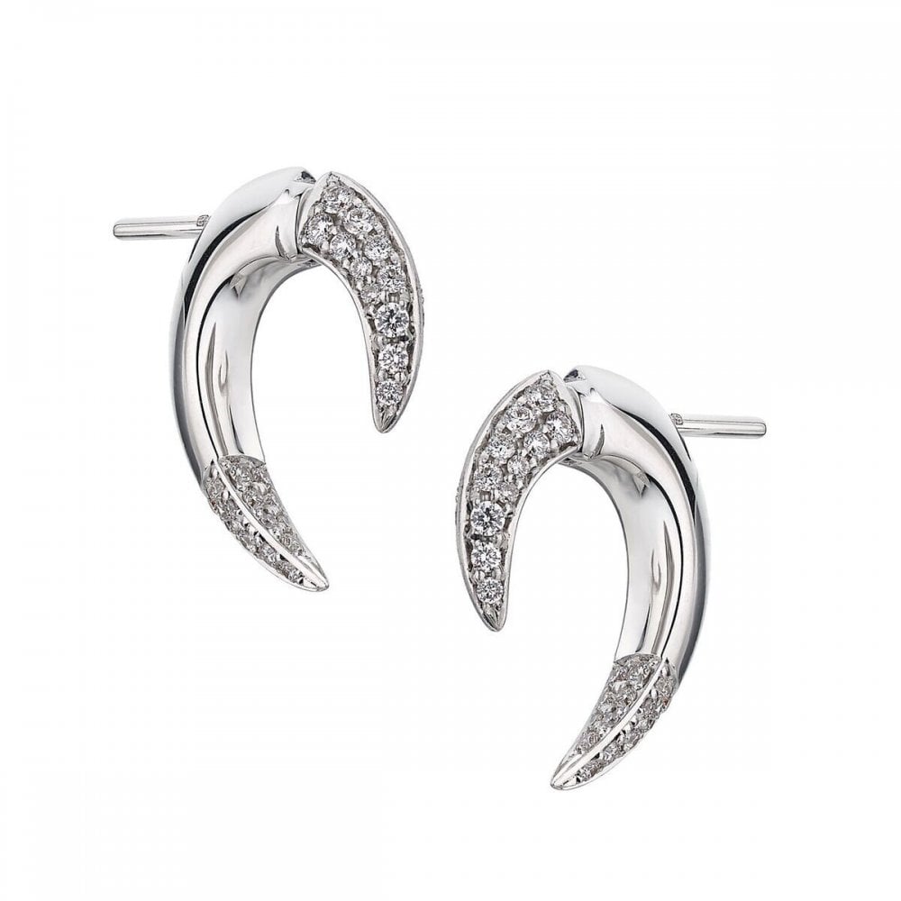 Talon Fine Earrings - 18ct White Gold & Diamond