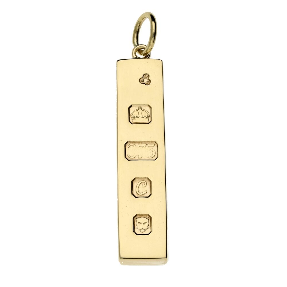 9ct Yellow Gold Ingot Pendant - 29.5g