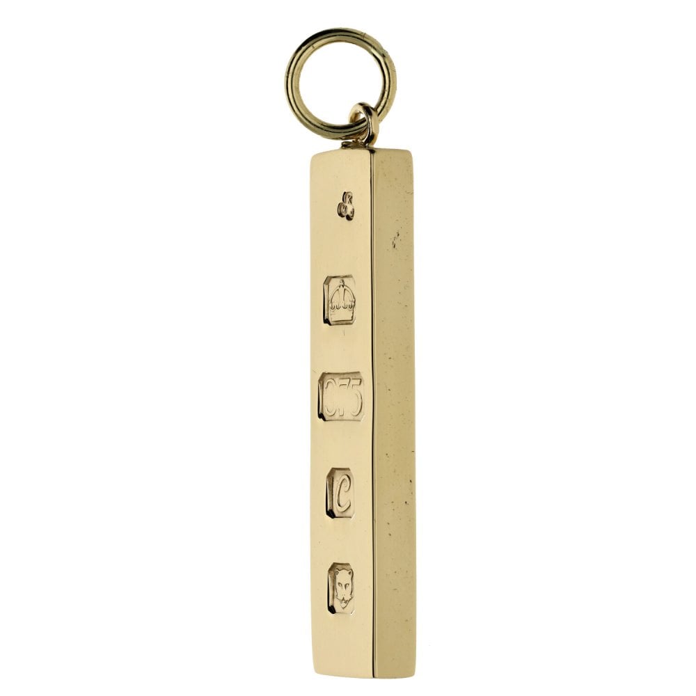 9ct Yellow Gold Ingot Pendant - 29.5g