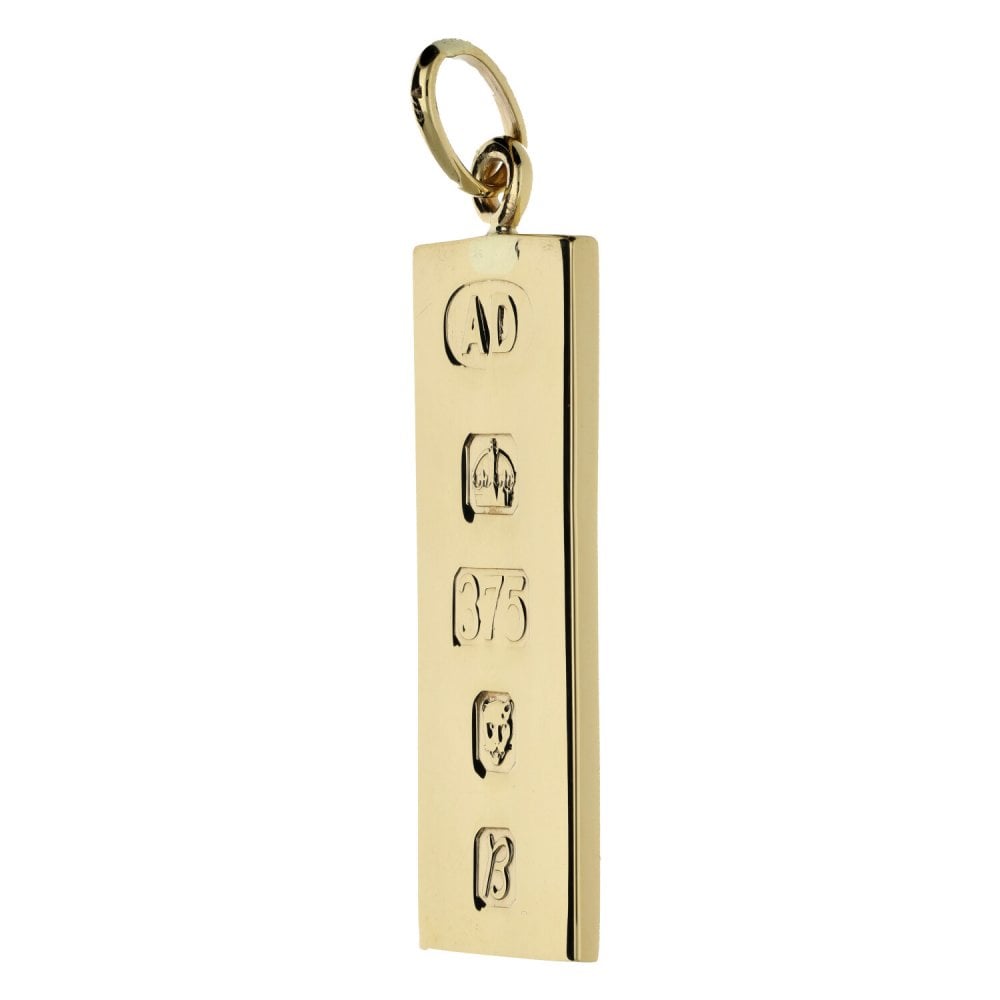 9ct Yellow Gold Ingot Pendant - 14.4g