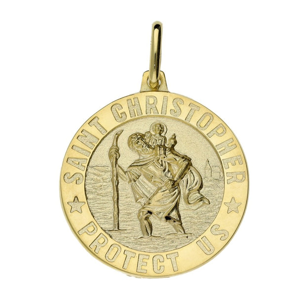 9ct Yellow Gold St. Christopher Pendant - 3.5g