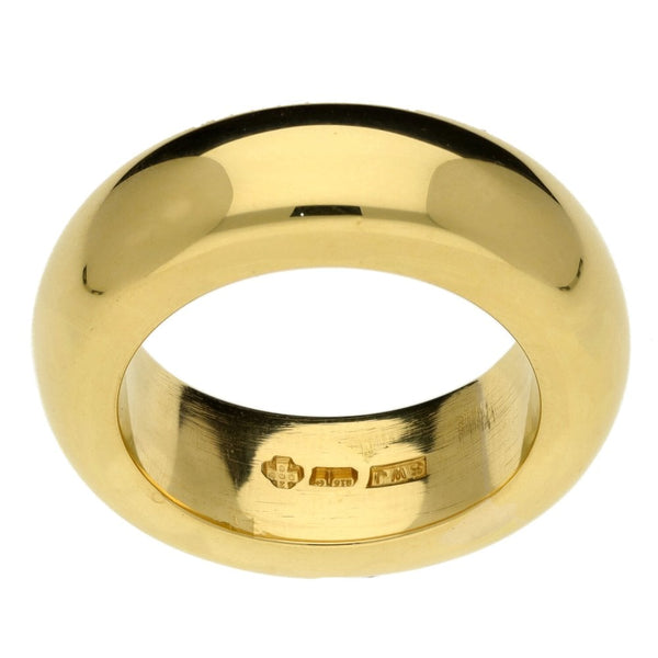 22ct Yellow Gold 8mm D-Shape Wedding Ring - Size Q - 35.1g