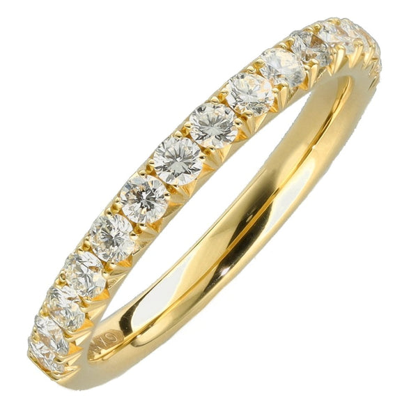 Ladies 18ct Yellow Gold 0.50ct Diamond Half Eternity Ring - G/SI