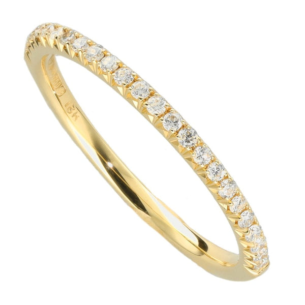 Ladies 18ct Yellow Gold 0.15ct Diamond Half Eternity Ring - G/SI