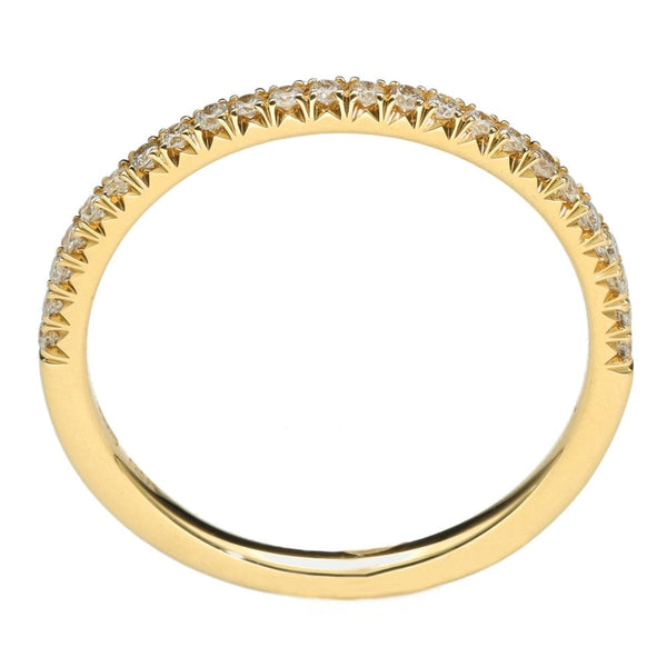 Ladies 18ct Yellow Gold 0.15ct Diamond Half Eternity Ring - G/SI