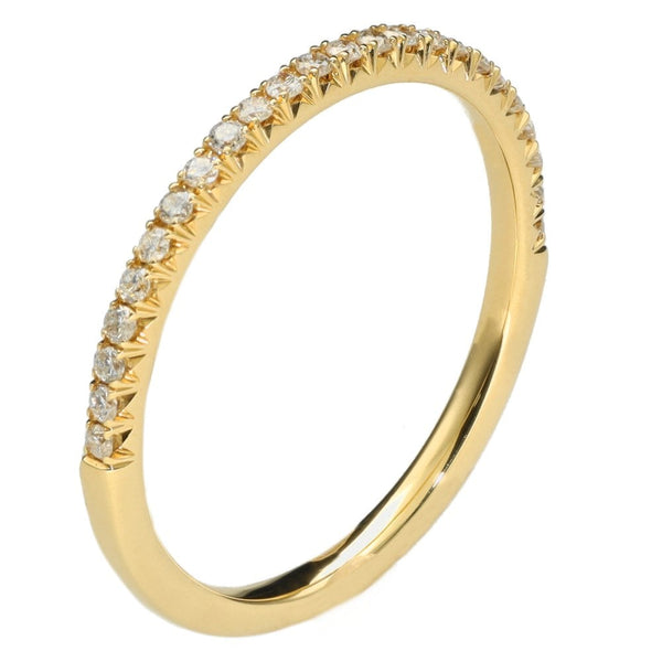 Ladies 18ct Yellow Gold 0.15ct Diamond Half Eternity Ring - G/SI