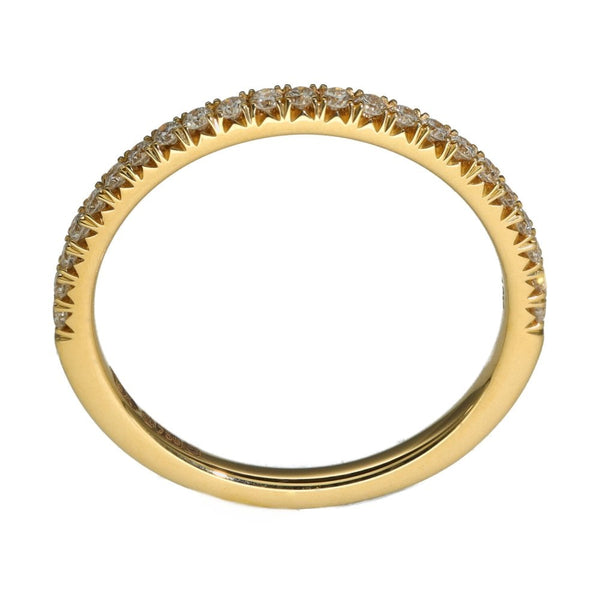 Ladies 18ct Yellow Gold 0.25ct Diamond Half Eternity Ring - G/SI