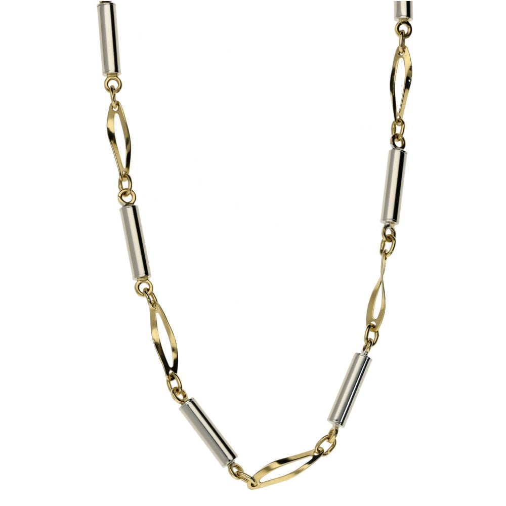 9ct White & Yellow Gold 18" Necklace - 7.2g