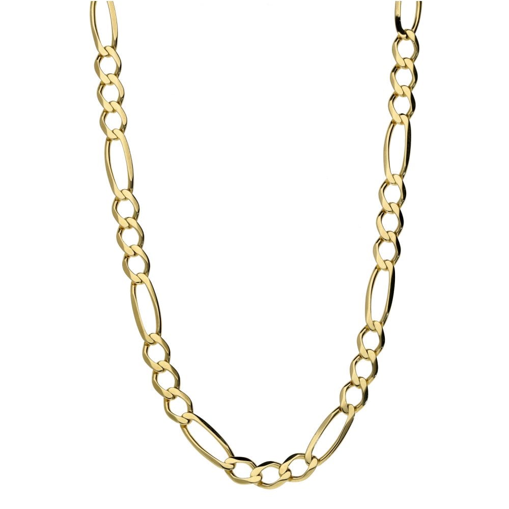 9ct Yellow Gold 20" Figaro Chain - 8.3g