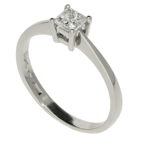 Ladies Platinum Diamond Engagement Ring - 0.25ct