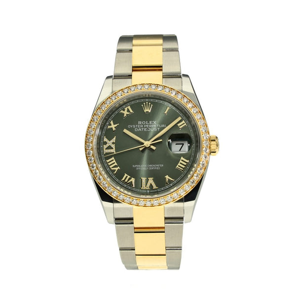 Datejust 126283RBR - Green Dial - Diamond Bezel - 2021