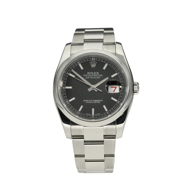 Datejust 116200 - Gents Watch - Black Dial - 2017