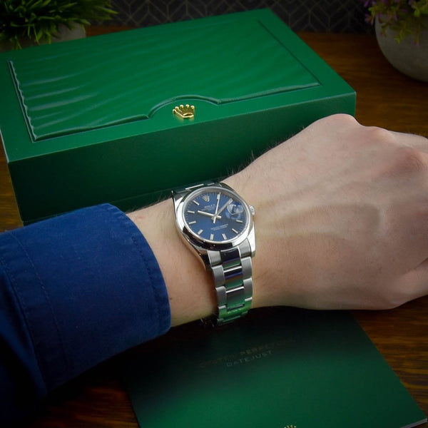 Date 115200 - Gents Watch - Blue Dial - 2009