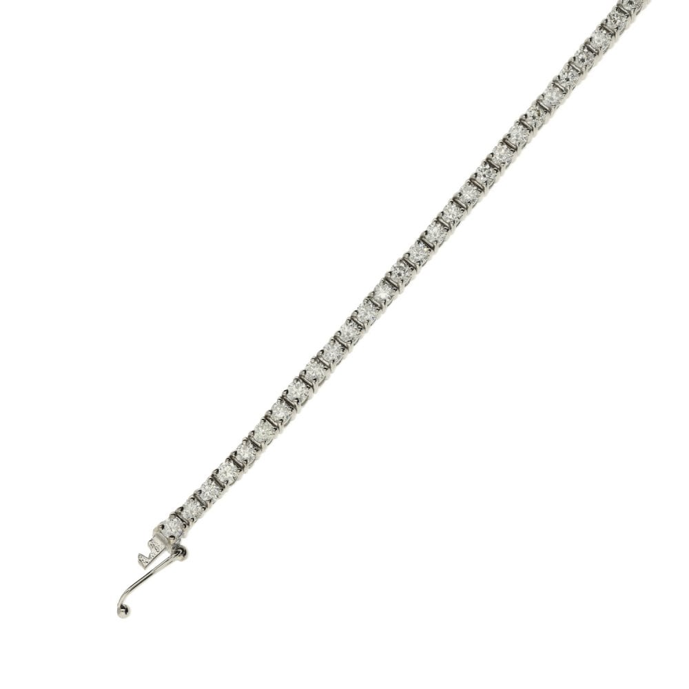 Ladies 18ct White Gold 2.57ct Diamond Tennis Bracelet
