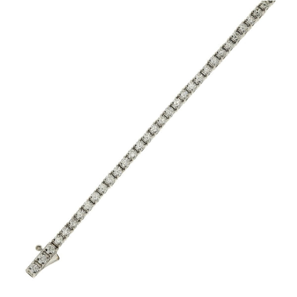 Ladies 18ct White Gold 2.57ct Diamond Tennis Bracelet