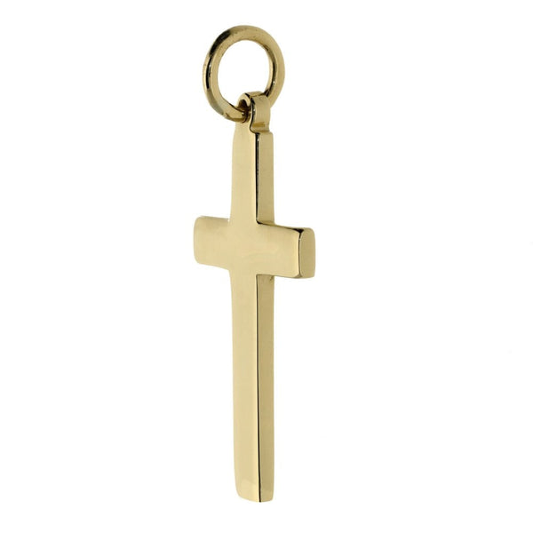 9ct Yellow Gold Plain Cross - 5.9g