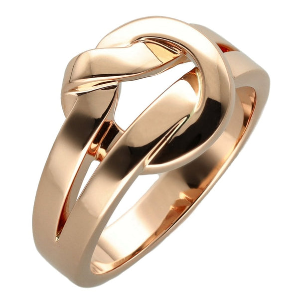 Ladies 18ct Rose Gold Knot Ring - 9.3g