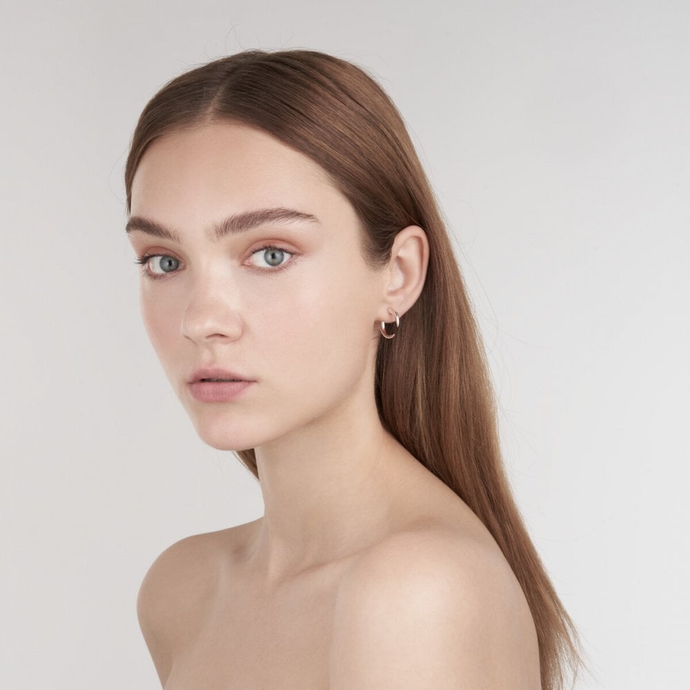 Talon Small Hoop Earrings - Silver