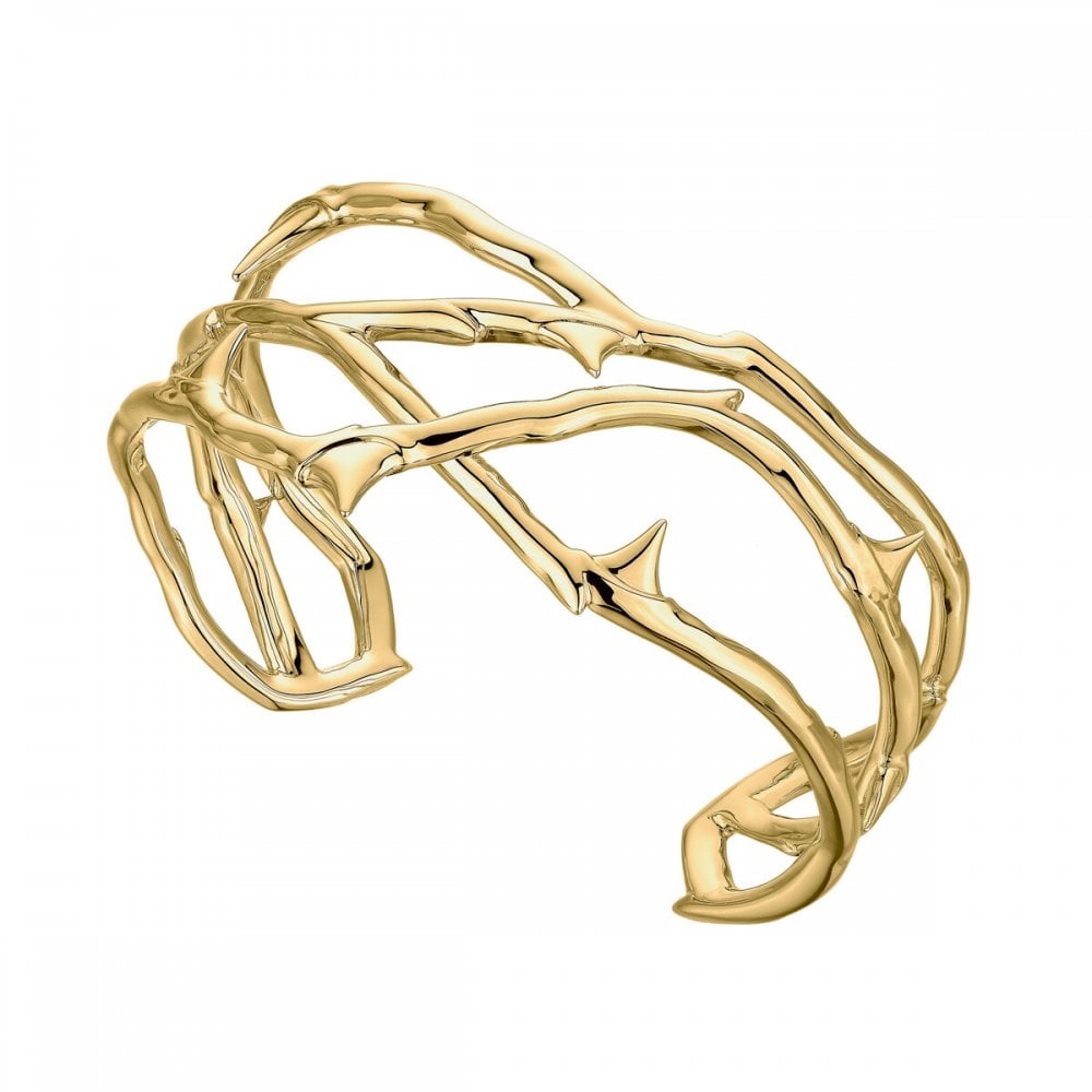 Rose Thorn Station Bracelet - Yellow Gold Vermeil