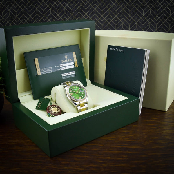 Datejust 116243 - Mens Watch - Green Dial - 2014